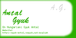 antal gyuk business card